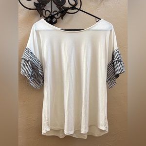 Ruffle sleeve shirt